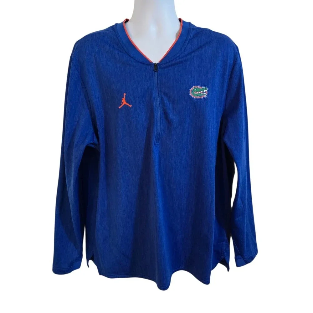 Nike Jordan Florida Gators Long Sleeve 1/4 Zip Pullover Mens XXL Team Issued